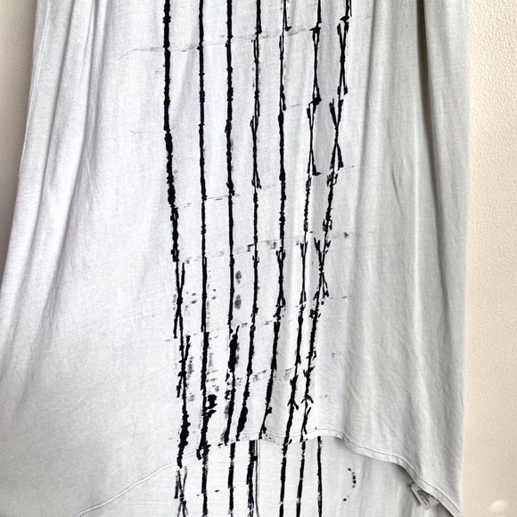 H&M DIVIDED Sleeveless Distressed Painted Design Hi-Lo Dress SIZE US S NWT - Picture 3 of 8